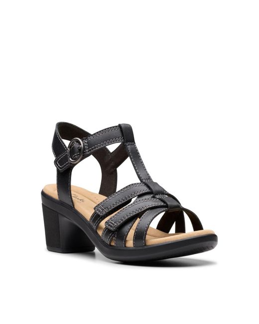 Clarks Brown Collection Emily2 Rose Block Heel Sandals