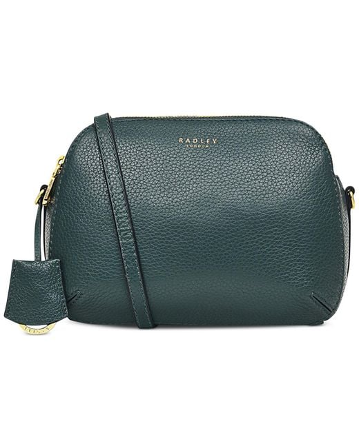 Radley Dukes Place Medium Leather Ziptop Crossbody Bag in Green Lyst