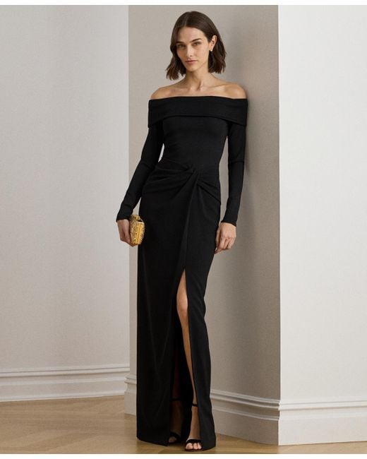 ralph lauren black evening dress Ralph Lauren Purple Label 2008 Black Silk Runway Gown (S) – Rixt Archives