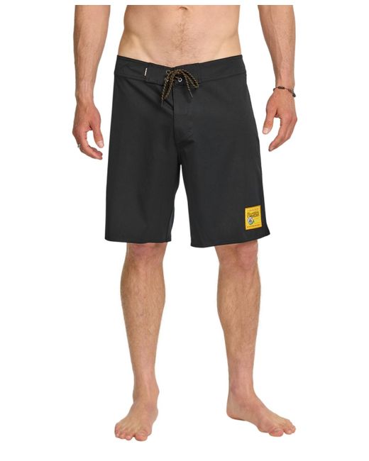Quiksilver Black Pacifico Straight Leg 18.5 Boardshorts for men