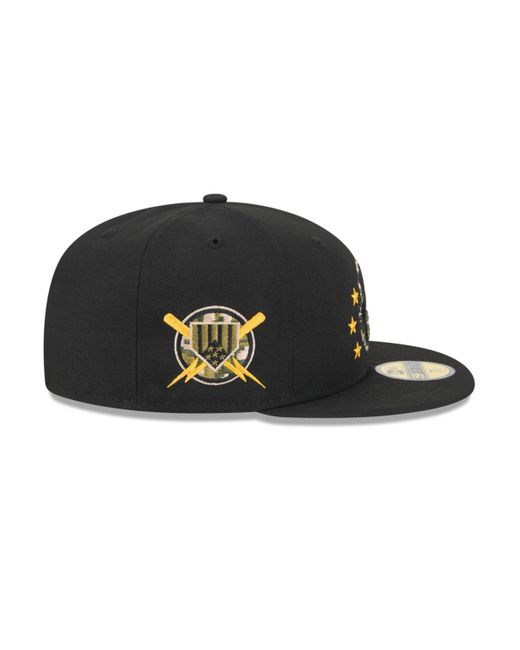 KTZ Black Kansas City Royals 2024 Armed Forces Day On-field 59fifty Fitted Hat for men