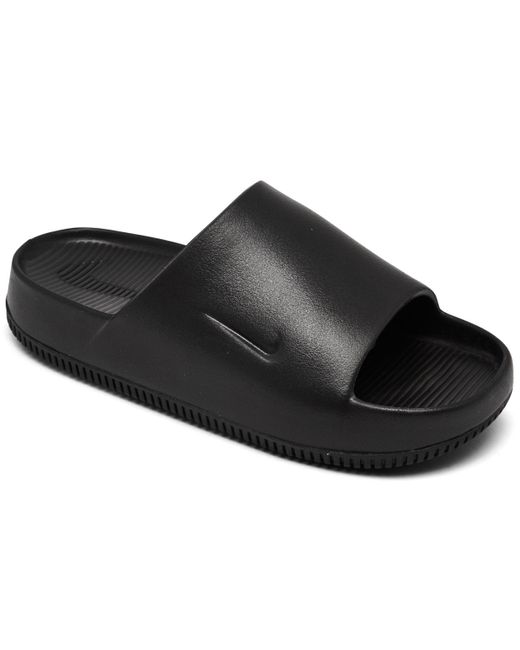 Nike Black Calm Slide Sandals From Finish Line for men