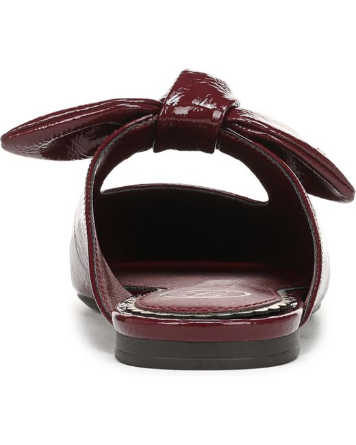 Sam & Libby Red Marley Knotted Pointed Toe Mules