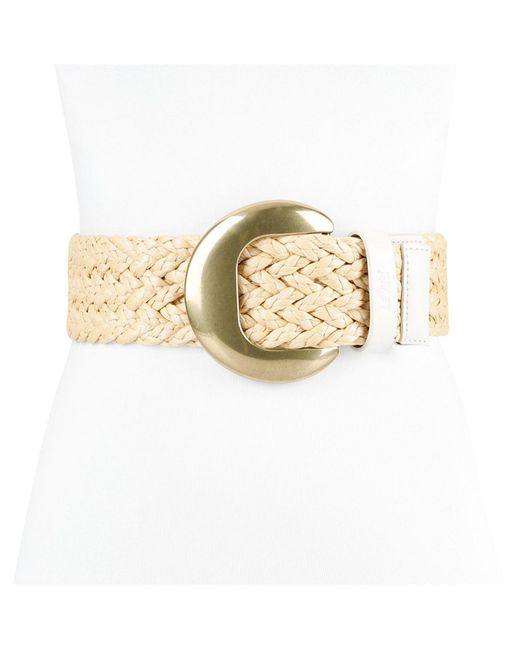 Levi's Metallic Fully Adjustable Raffia Belt