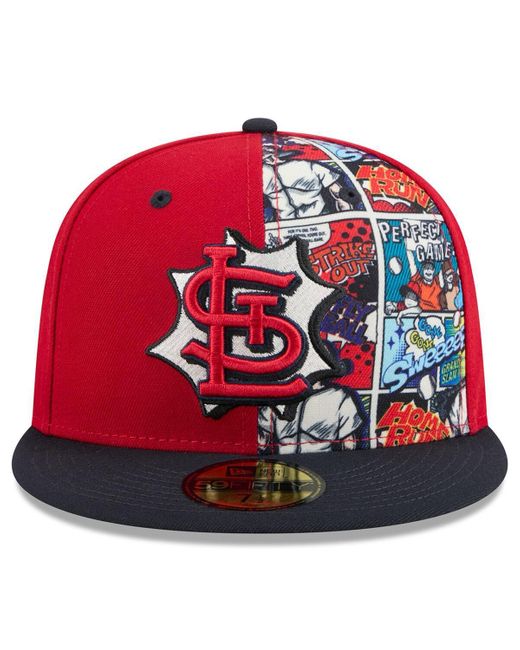 KTZ Red/navy St. Louis Cardinals 2025 Mlb Diamond Hero Edition 59fifty Fitted Hat for men