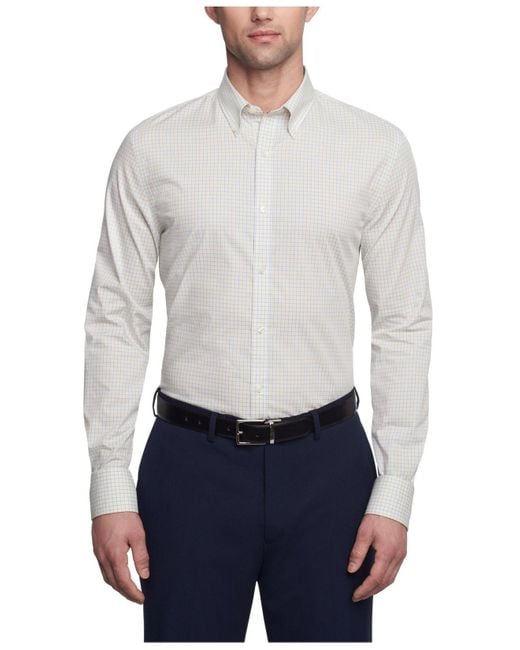 Tommy Hilfiger Th Flex Slim Fit Wrinkle Free Stretch Twill Dress Shirt