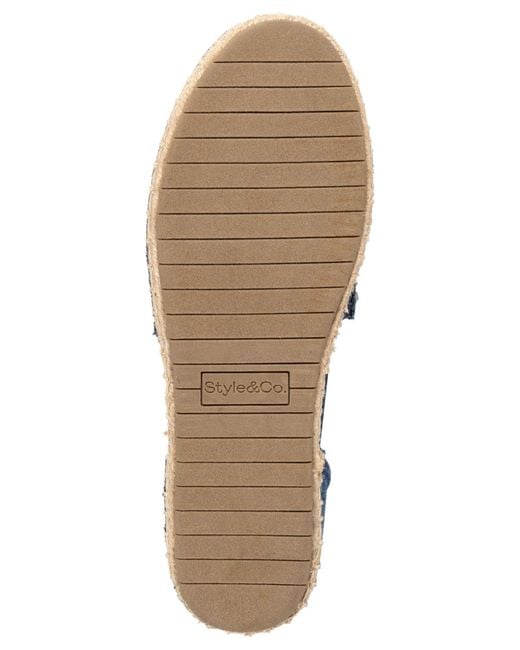 Style & Co. Blue Peetaa Flat Sandals