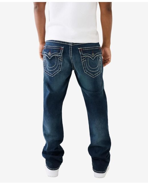True Religion Blue Ricky Flap Big T Straight Jean for men