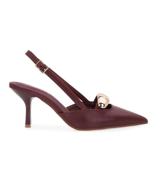 BERNESS Brown Eltha Slingback Heels