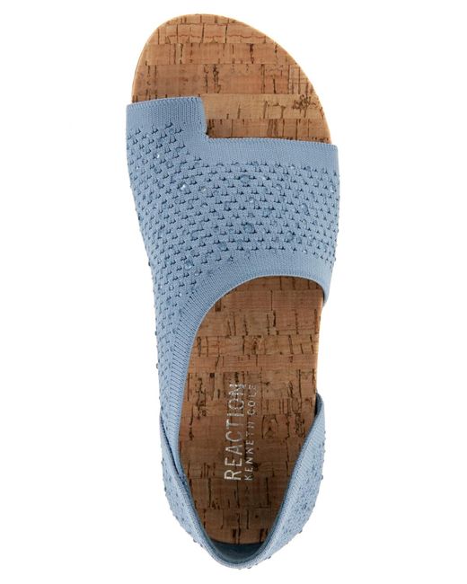 Kenneth Cole Blue Sential Flat Sandals