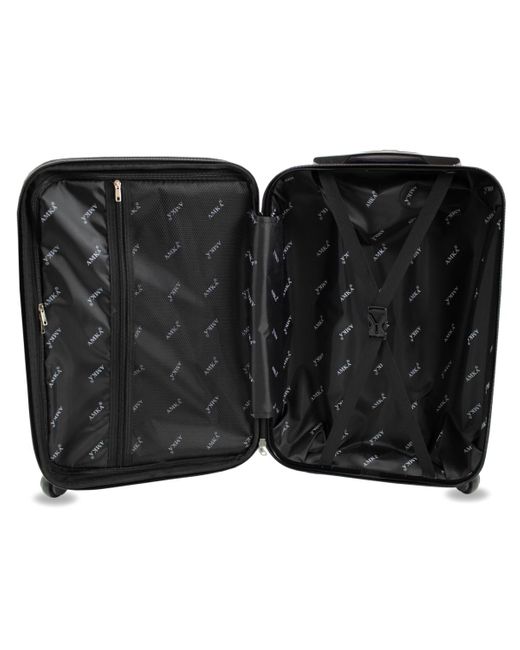 AMKA Pink Honeycomb 20" Carry-on Expandable Spinner Suitcase