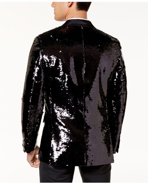 INC International Concepts Satin Men's Slim-fit Sequined Blazer in ...