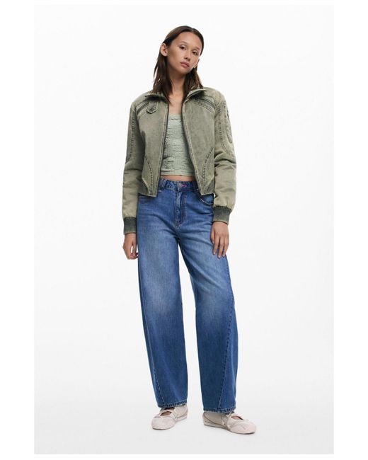 Desigual Green Short Jacket