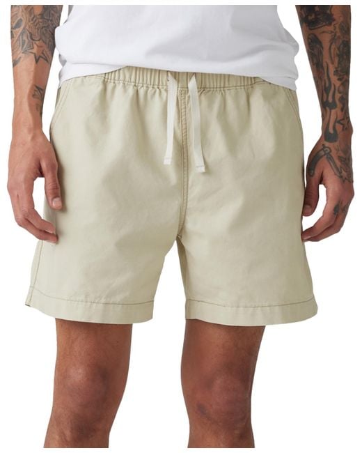 Levi's Natural Xx Chino Easy Cotton Linen 6" Drawstring Shorts for men