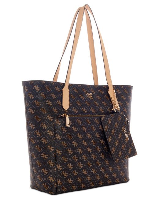 Guess Black Rylan Monogram Top Zip Tote