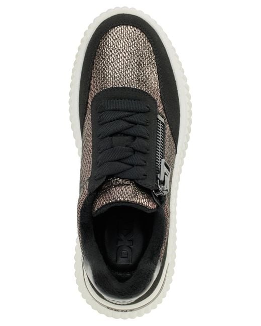 DKNY Black Laurence Zip Sneakers