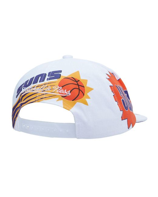 Men's Mitchell & Ness White Brooklyn Nets Hardwood Classics in Your Face Deadstock Snapback Hat