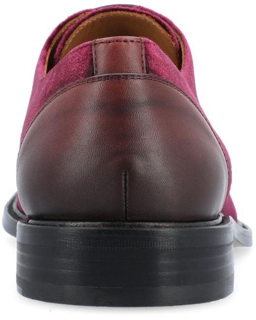 Taft Red The Jack Lace-up Cap Toe Oxford Shoe for men