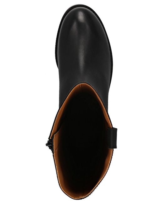 Frye Melissa Western Knee High Leather Boots in Black | Lyst