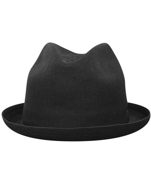 Kangol Black Tropic Player Fedora for men