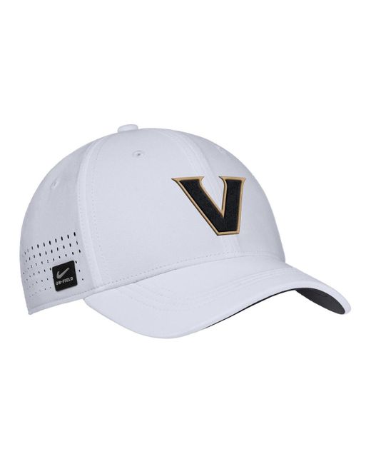Nike White Vanderbilt Commodores 2025â On-field Performance Flex Hat for men