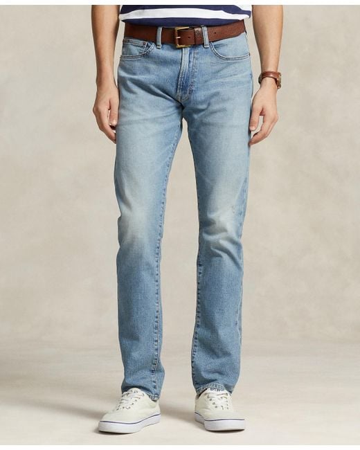 Polo Ralph Lauren Blue Sullivan Slim Faded Stretch Jeans for men