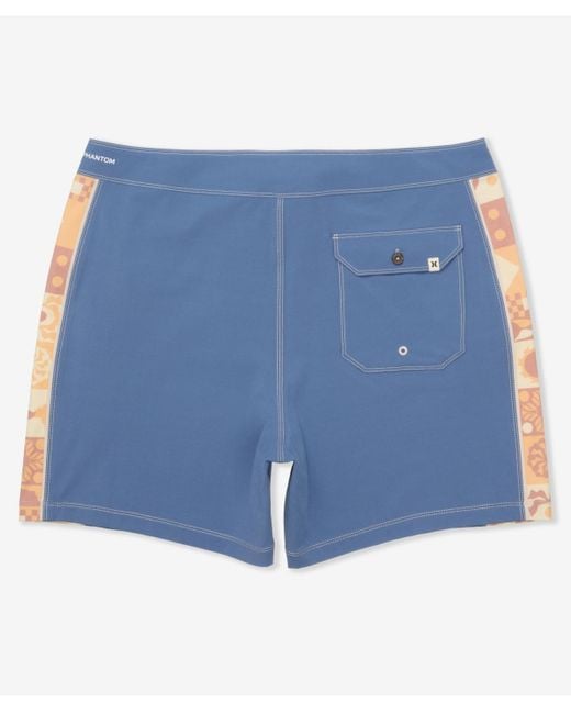 Hurley Blue Phantom Naturals Blocked Session 16 Boardshorts for men