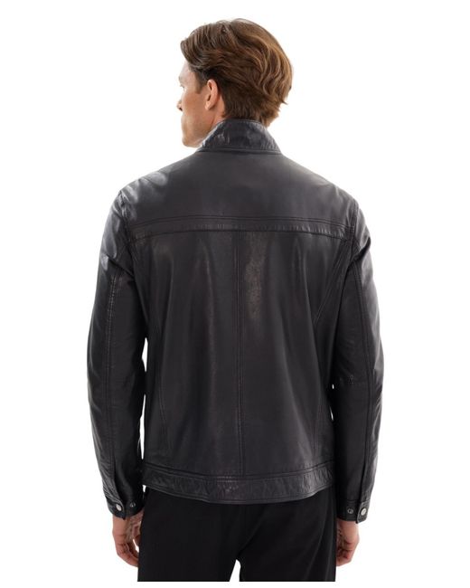 Regency Leathers Gray Adrian Leather Jacket for men