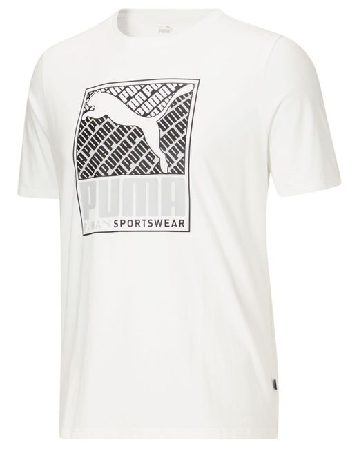 PUMA Cotton Big \u0026 Tall Logo T-shirt in 