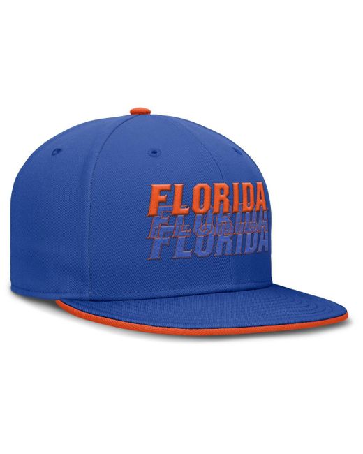 Nike Blue Florida Gators True Primetime Performance Fitted Hat for men