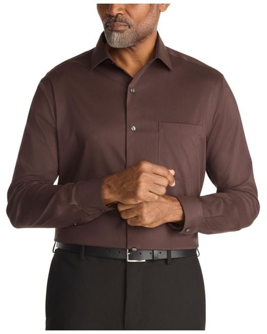 van heusen classic fit dress shirt Van Heusen Van Heusen Regular Fit Ultra Wrinkle Free Stretch FLEX Solid
