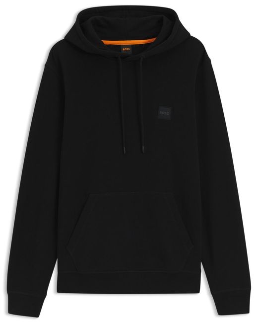 Boss Blue Boss By Logo Patch Hoodie for men