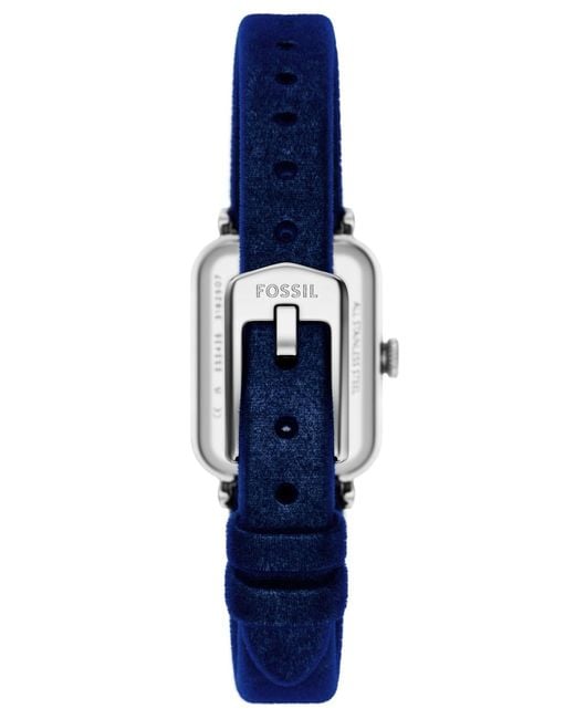 Fossil Blue Raquel Two-hand Navy Velvet Watch