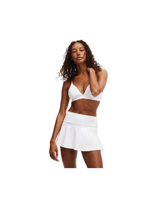 Cotton On Brown Active Ultra Soft High Apex Crop