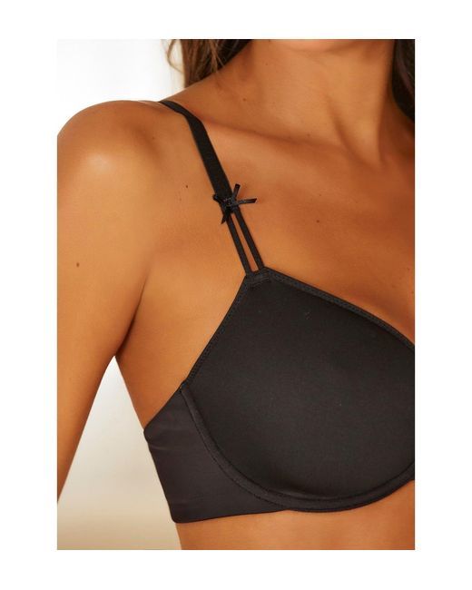 Lascana Black Unlined Minimizer Bra