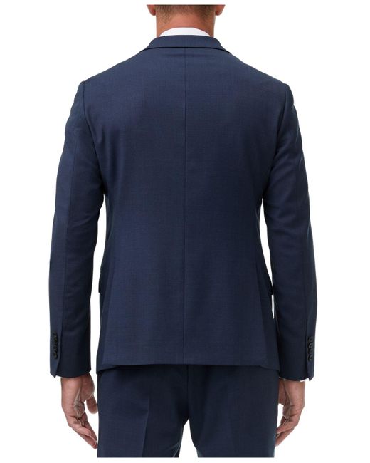 Armani Exchange Wool Modern-fit Birdseye Suit Jacket Separate in Navy ...