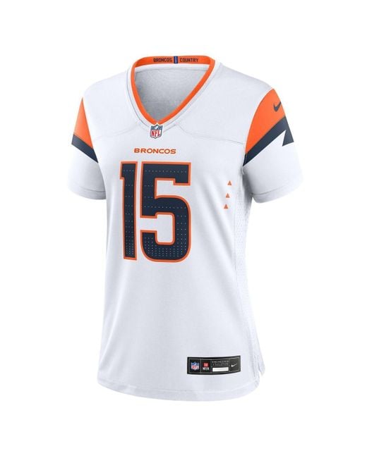 Nike White Nik Bonitto Denver Broncos Game Jersey