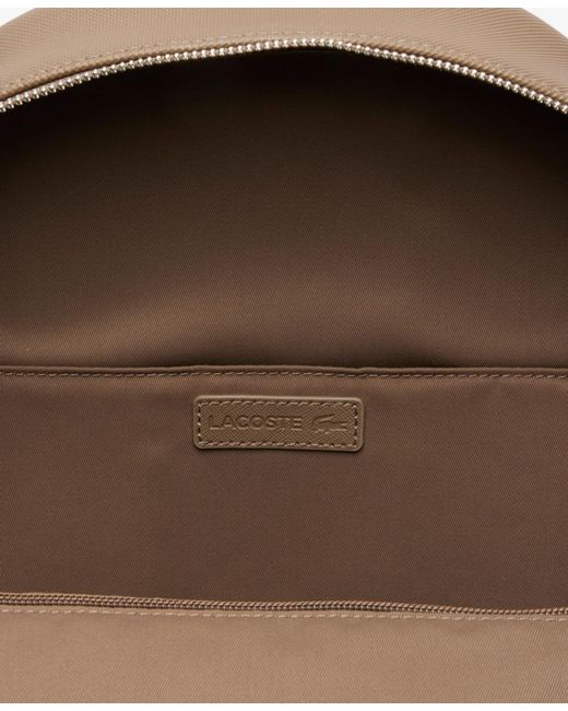 Lacoste Brown Adjustable Straps Backpack for men