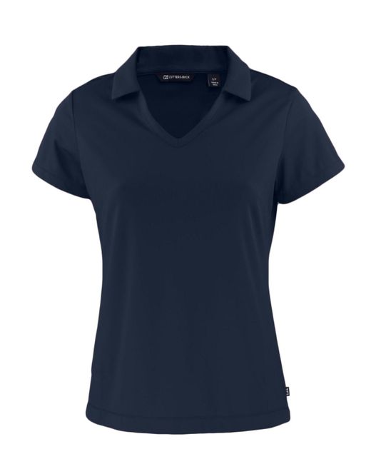 Cutter & Buck Blue Plus Size Daybreak Eco Recycled V-neck Polo Shirt