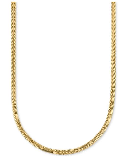Macy's Metallic Diamond-cut Wide Snake Chain Necklace for men