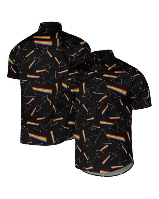 Section 119 Black Pink Floyd Dark Side Of The Moon Button-down Shirt for men