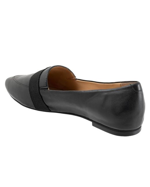 Trotters Black Emmett Flat