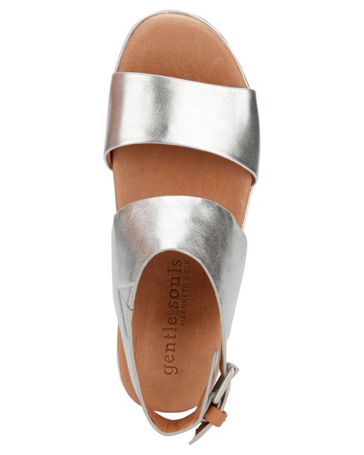 gentle souls lori leather platform sandals