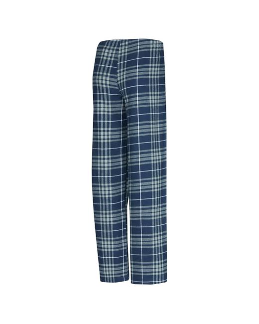 Concepts Sport Blue 2-piece Navy/gray Oklahoma City Thunder Vector Top Flannel And Pants Sleep Set