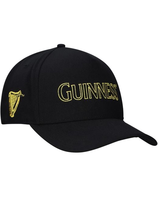 Lids Black Guinness A-frame Snapback Hat for men