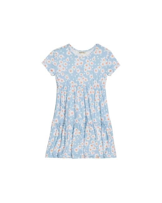 Derek Heart Blue Girls Printed Tiered T-shirt Dress
