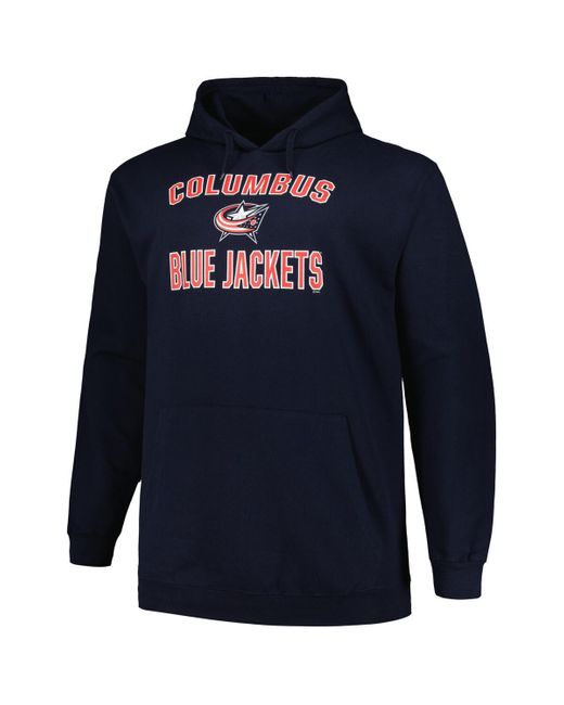 Profile Columbus Blue Jackets Big And Tall Arch Over Logo Pullover ...