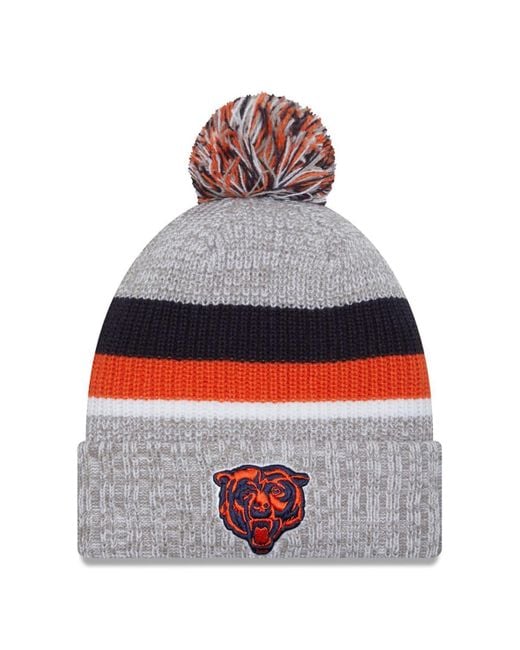 KTZ Chicago Bears Cuffed Knit Hat in White for Men | Lyst