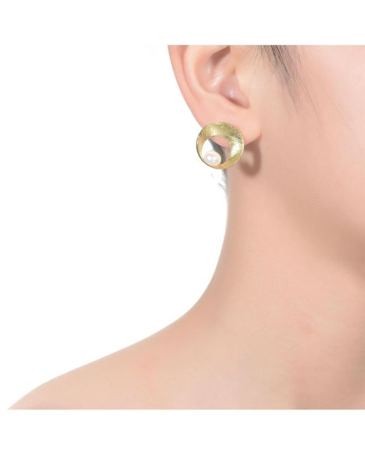 Genevive Jewelry Metallic Sterling Silver 14k Plated