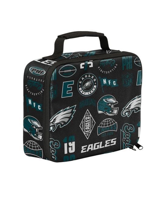 Outerstuff Black Philadelphia Eagles Backpack And Lunchbox Set